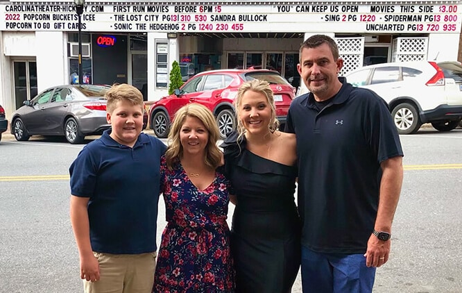 Blake Shook With Family - Roof Worx - Hickory NC